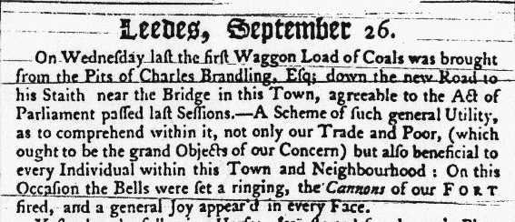 1758 newspaper extract