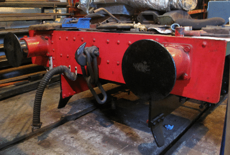 'front buffer beam with brake hose