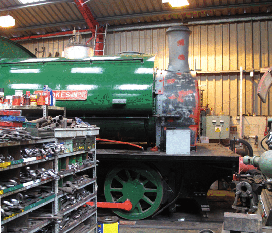 the smokebox with piping fitted