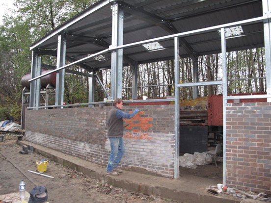 finishing the south east wall