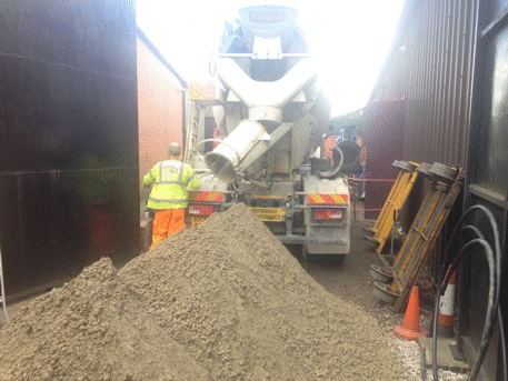 dry concrete delivery