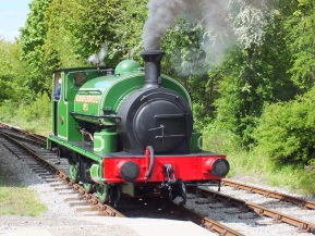 locomotive at Park Halt