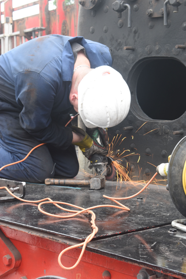 adjusting the footplate to clear the drain valve