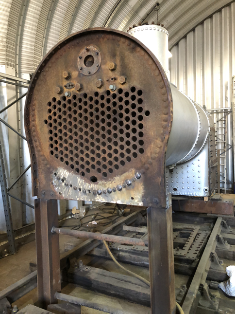 the boiler of No. 6 at Northern Steam