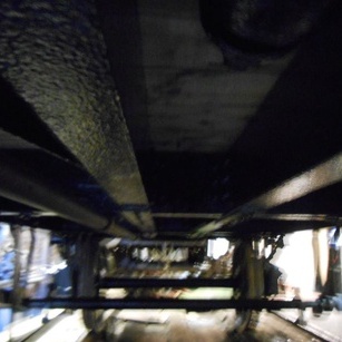 the underside of the chassis