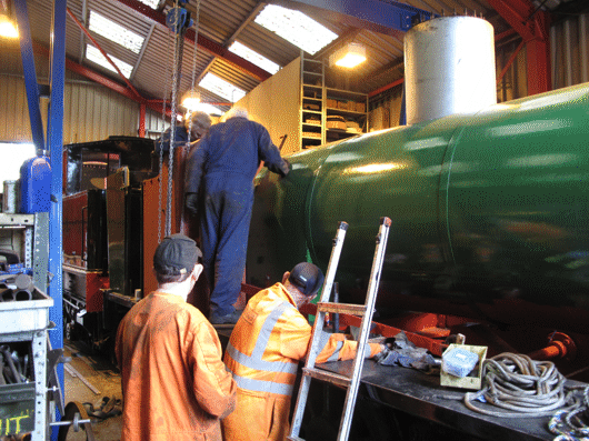 fitting the cab front